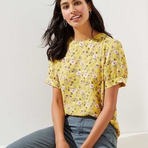 Yellow LOFT Blouse